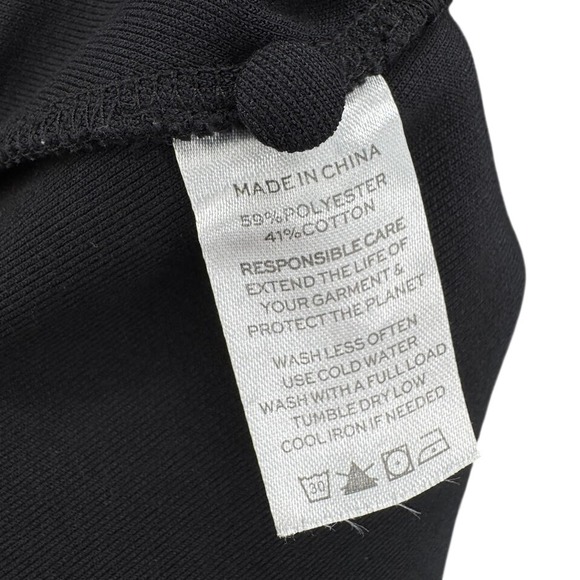 HILL HOUSE Home Billie Tennis Dress Black Halter Neck Mini Dress Scallop Size M - Picture 6 of 7